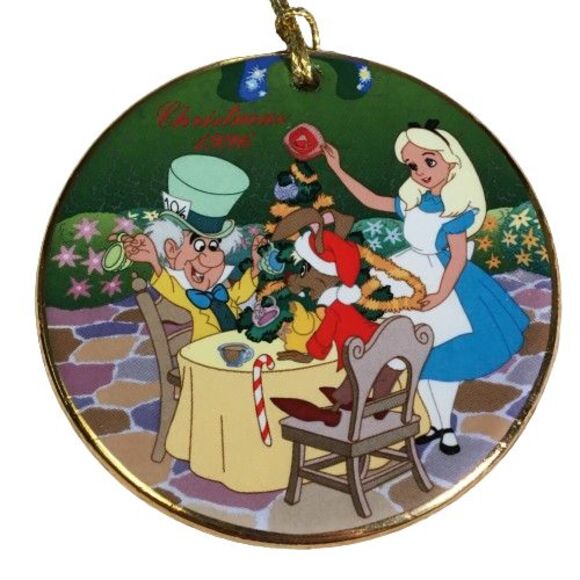 Disney Grolier ‘Tis the Season “Christmas in Wonderland” Ornament Alice Hare - Picture 1 of 3